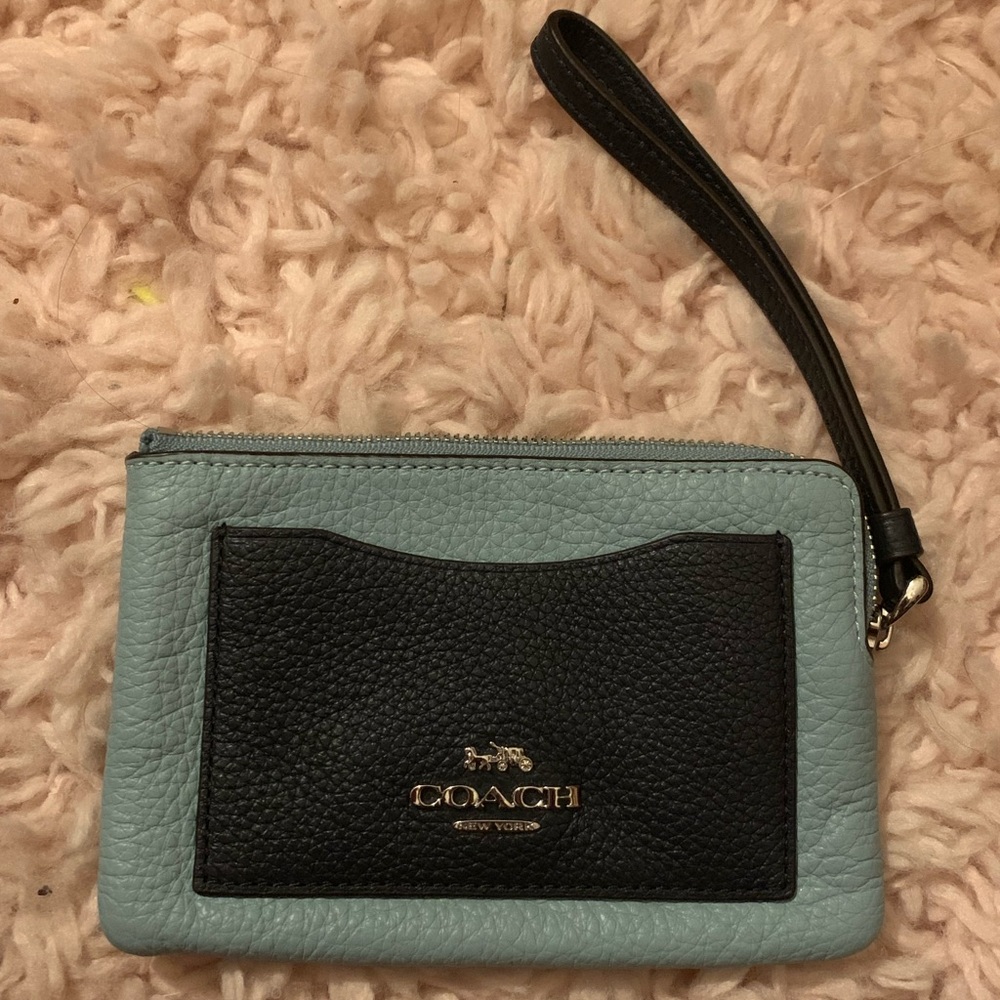 Coach wristlet blue / navy - Picture 1 of 8